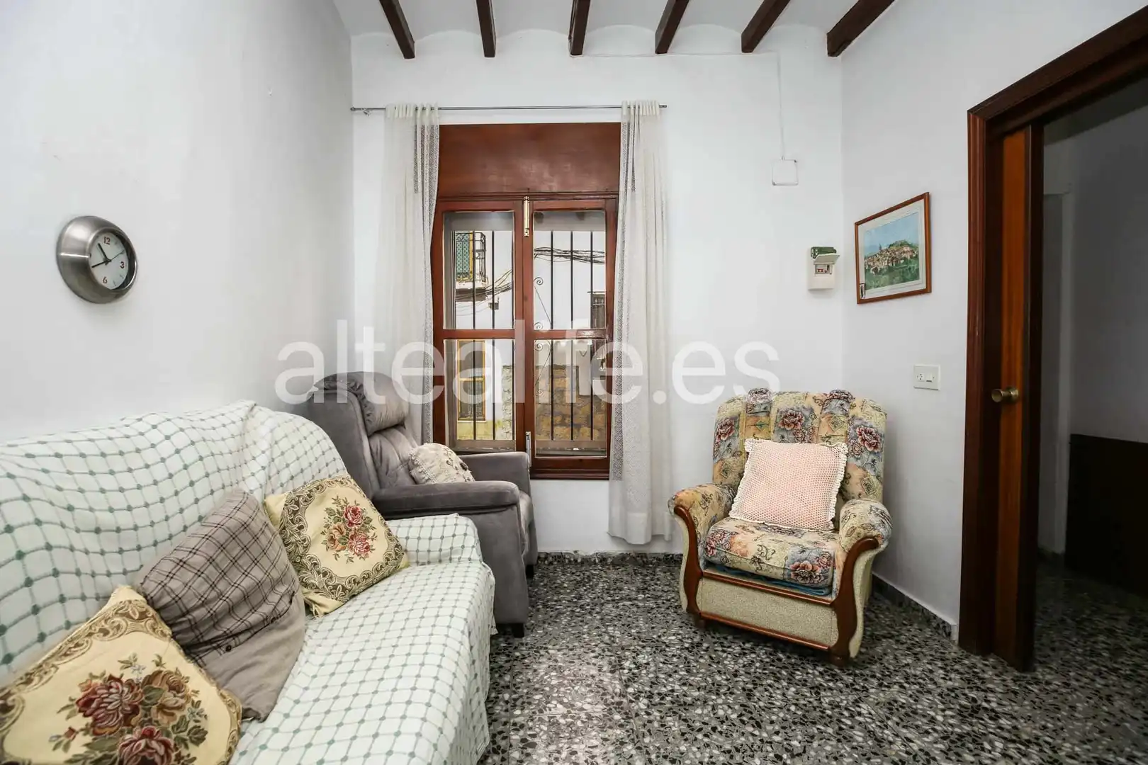 Sala de estar de Casa adosada en venta en Polop con Aire acondicionado, Trastero y Balcón