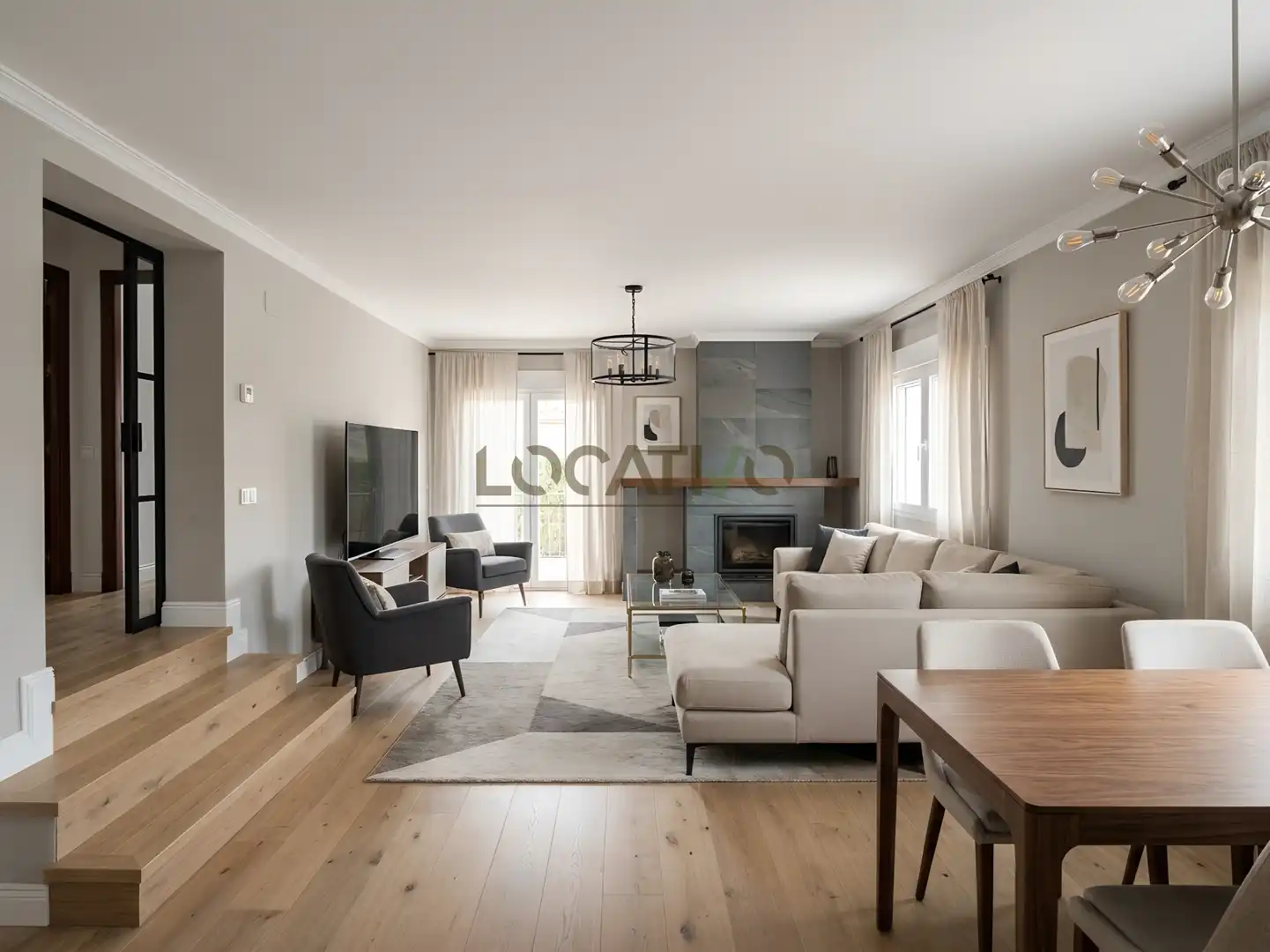 Living room of Houses for sale in Quijorna  with Heating, Private garden and Terrace