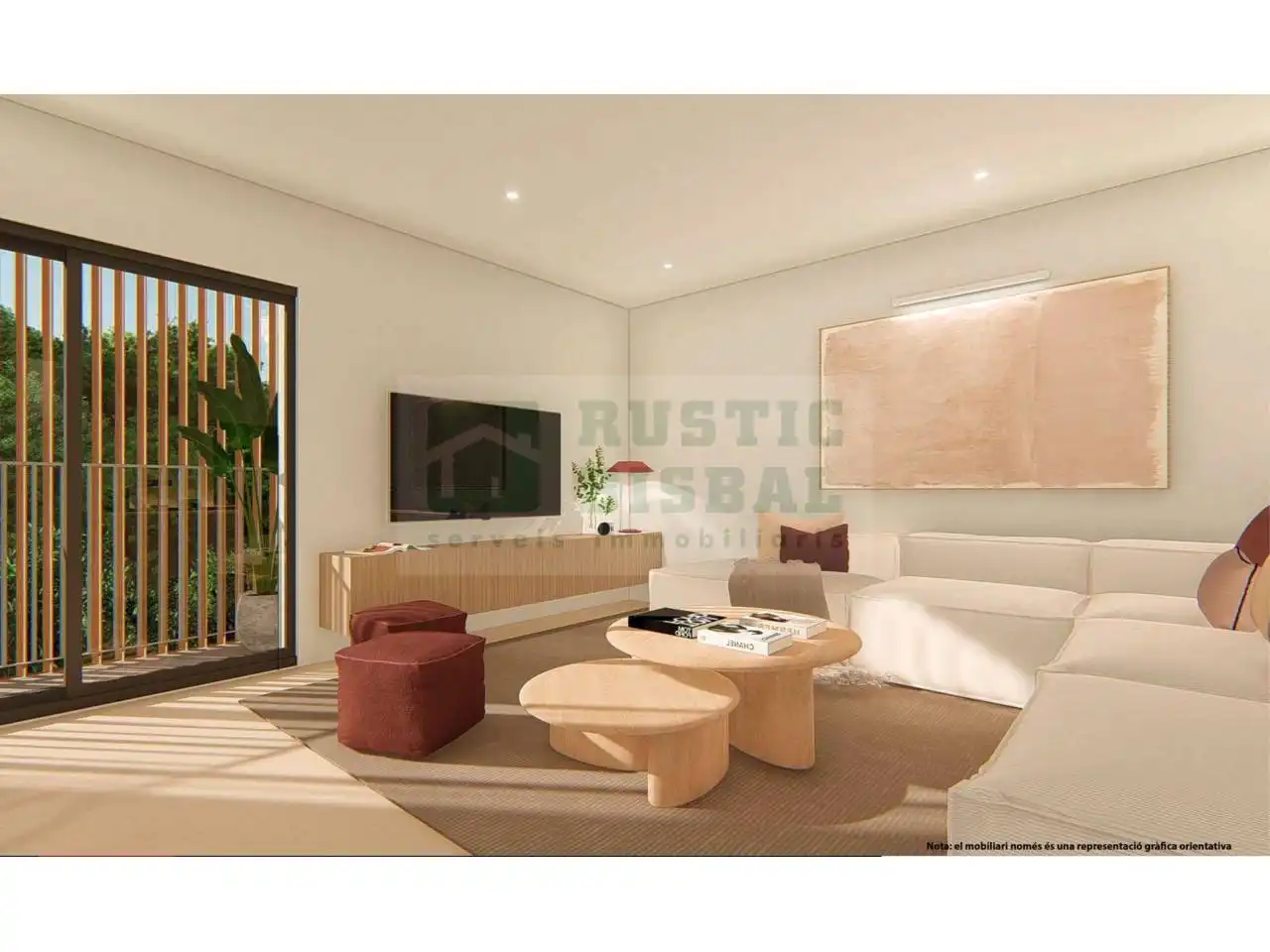 Sala de estar de Piso en venta en La Bisbal d'Empordà con Aire acondicionado, Calefacción y Balcón