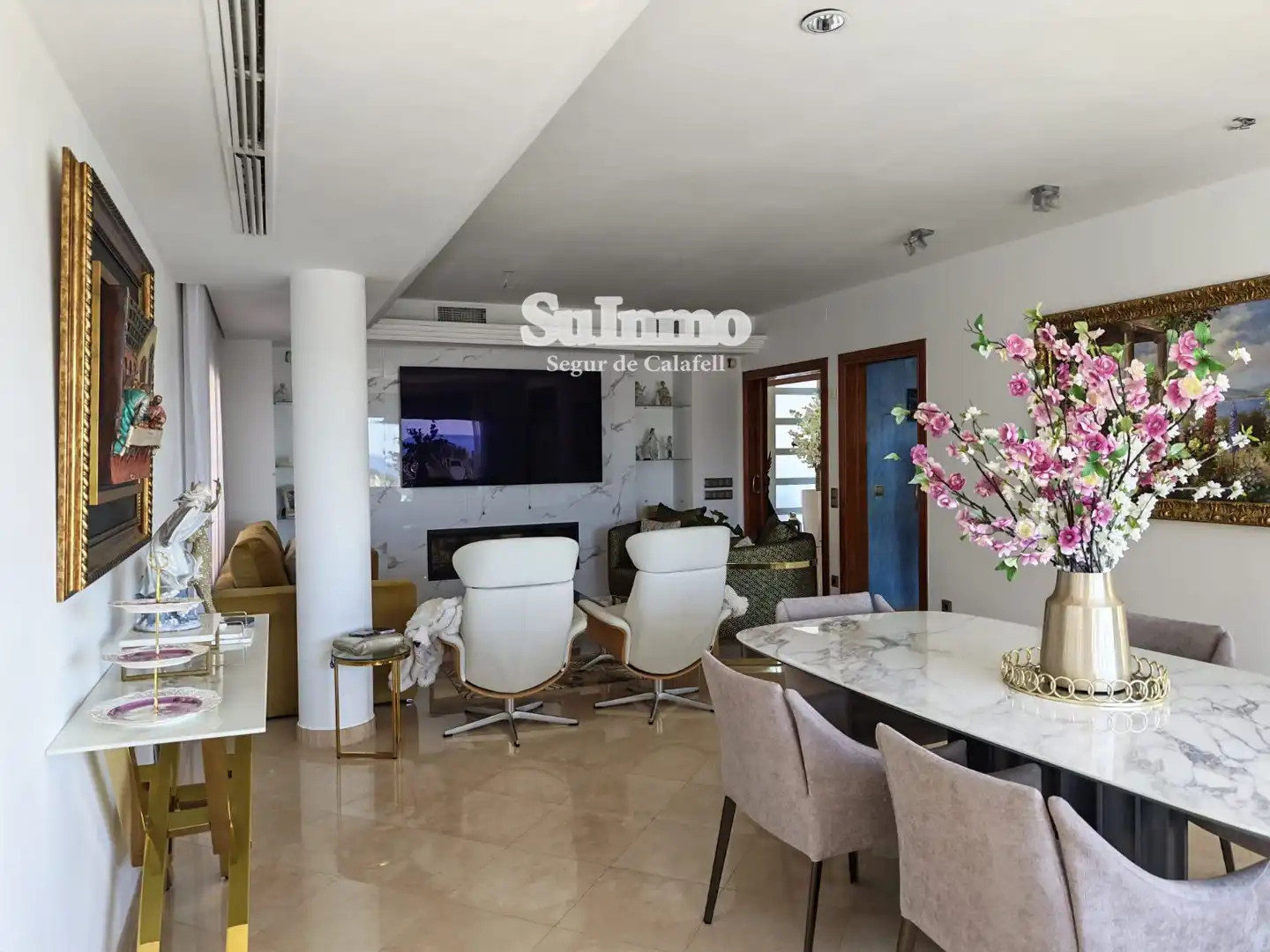 Comedor de Casa o chalet en venta en Calafell con Aire acondicionado, Calefacción y Jardín privado