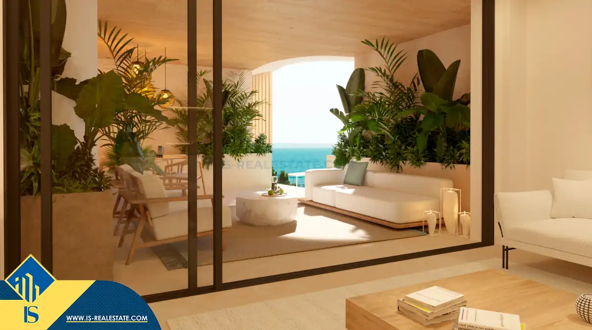 Terrassa de Apartament en venda en Santa Eulària des Riu amb Terrassa, Piscina i Balcó