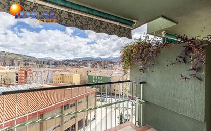 Exterior view of Attic for sale in  Granada Capital  with Private garden, Parquet flooring and Terrace