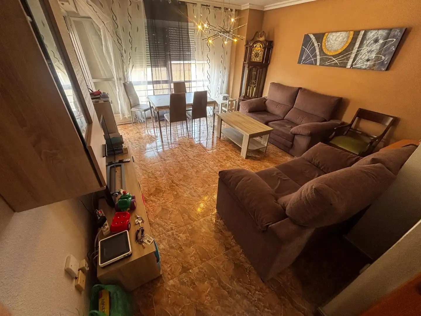 Sala d'estar de Pis en venda en Águilas amb Aire condicionat, Moblat i Balcó
