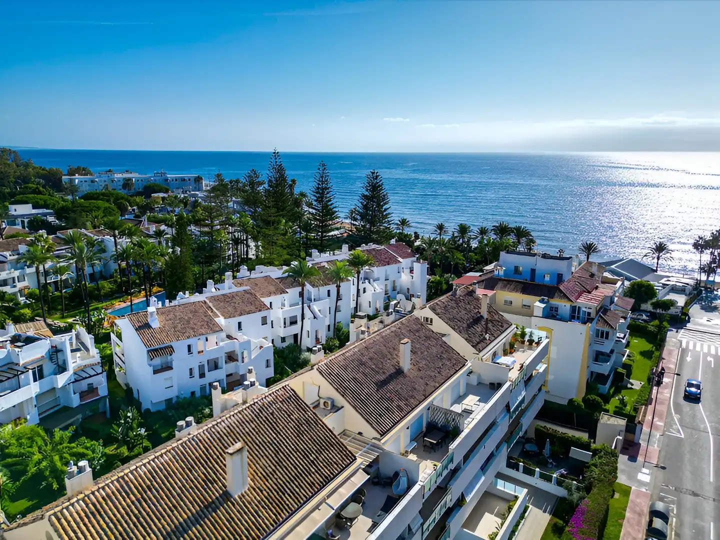 Exterior view of Apartments for sale in Marbella  with Air Conditioner, Heating and Private garden