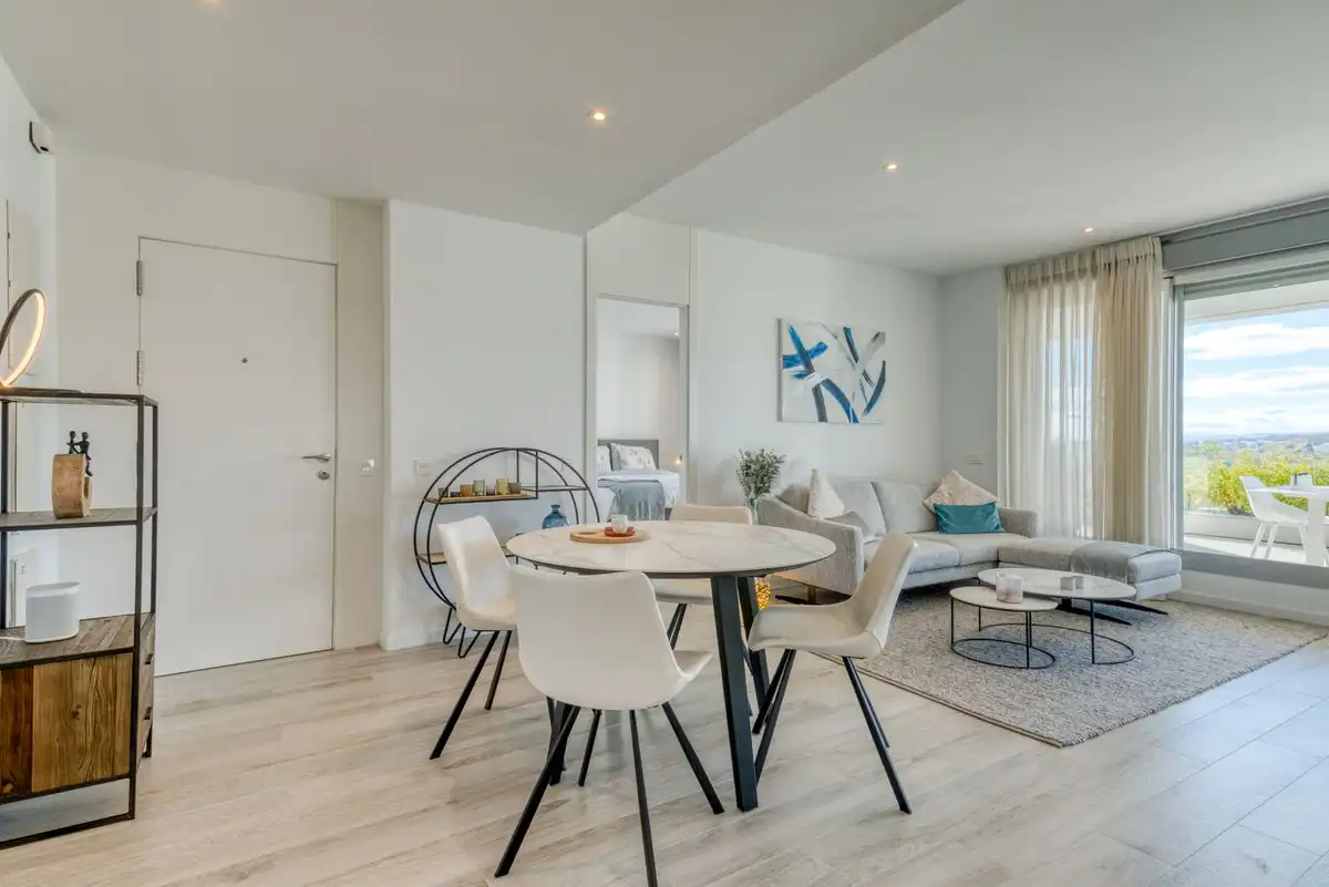 Living room of Ground floor for sale in Estepona  with Air Conditioner, Terrace and Storage room