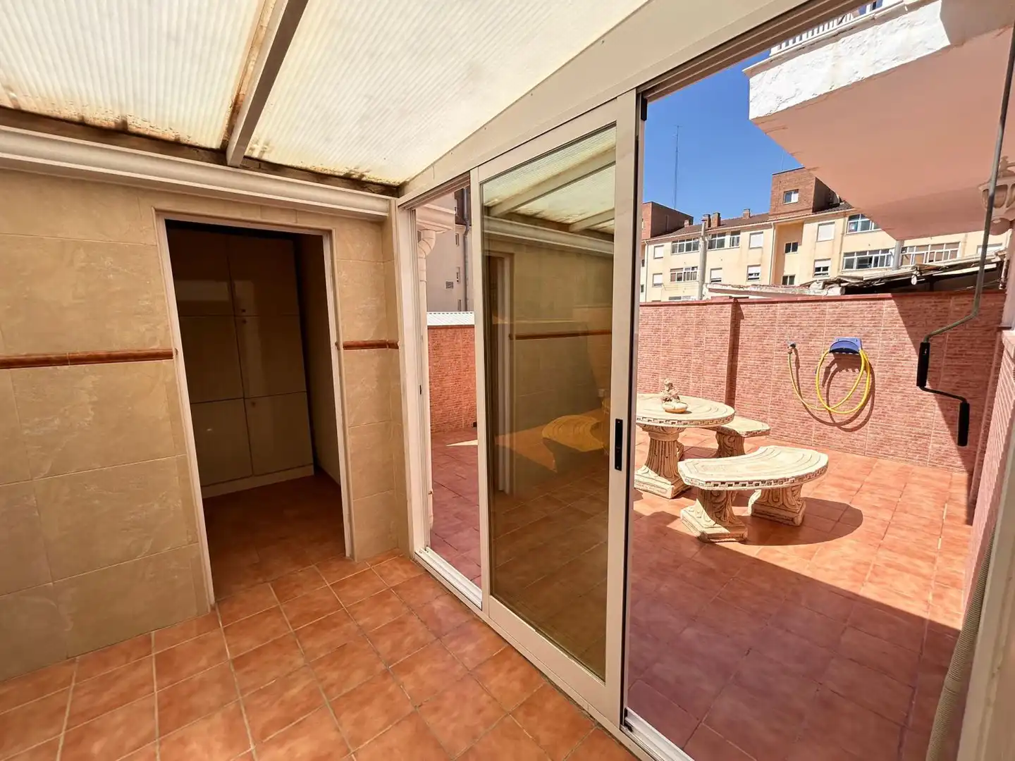 Terrasse von Wohnung zum Verkauf in Albacete mit Klimaanlage, Heizung und Parkett