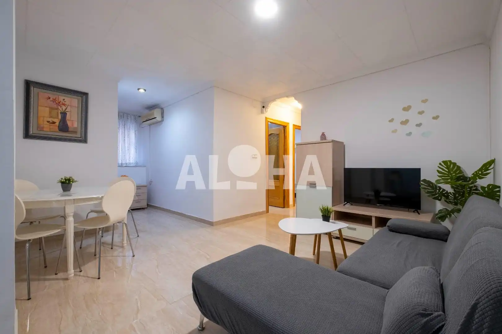 Living room of Apartments for rent in  Valencia Capital  with Air Conditioner and Furnished