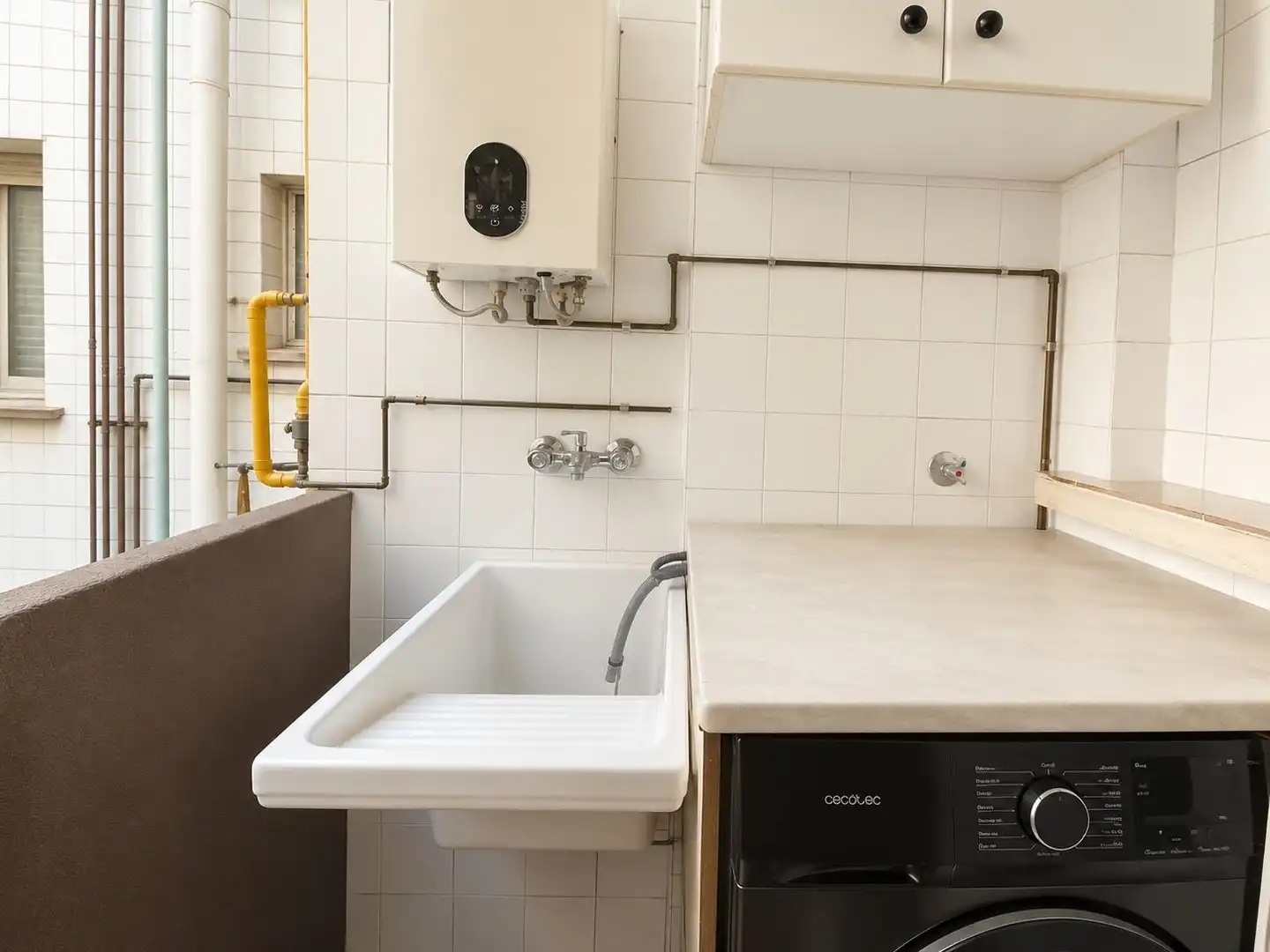Kitchen of Flat for sale in Valencia  with Air Conditioner, Terrace and Furnished
