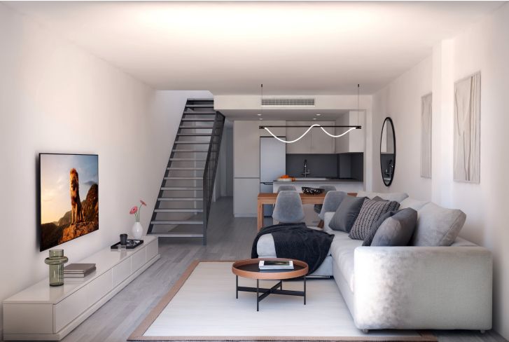 Sala de estar de Casa adosada en venta en Sabadell con Aire acondicionado, Calefacción y Jardín privado