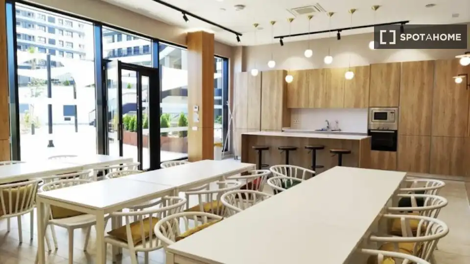 Kitchen of Apartments for share in Madrid  with Air Conditioner, Terrace and Furnished