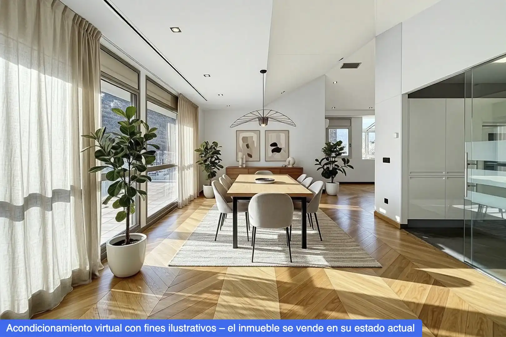 Dining room of Attic for sale in Escaldes – Engordany  with Air Conditioner, Heating and Terrace