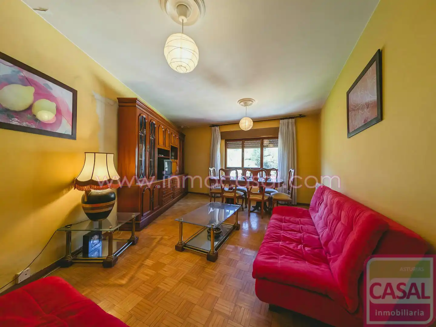 Wohnzimmer von Wohnung zum Verkauf in Aller mit Heizung, Abstellraum und Möbliert