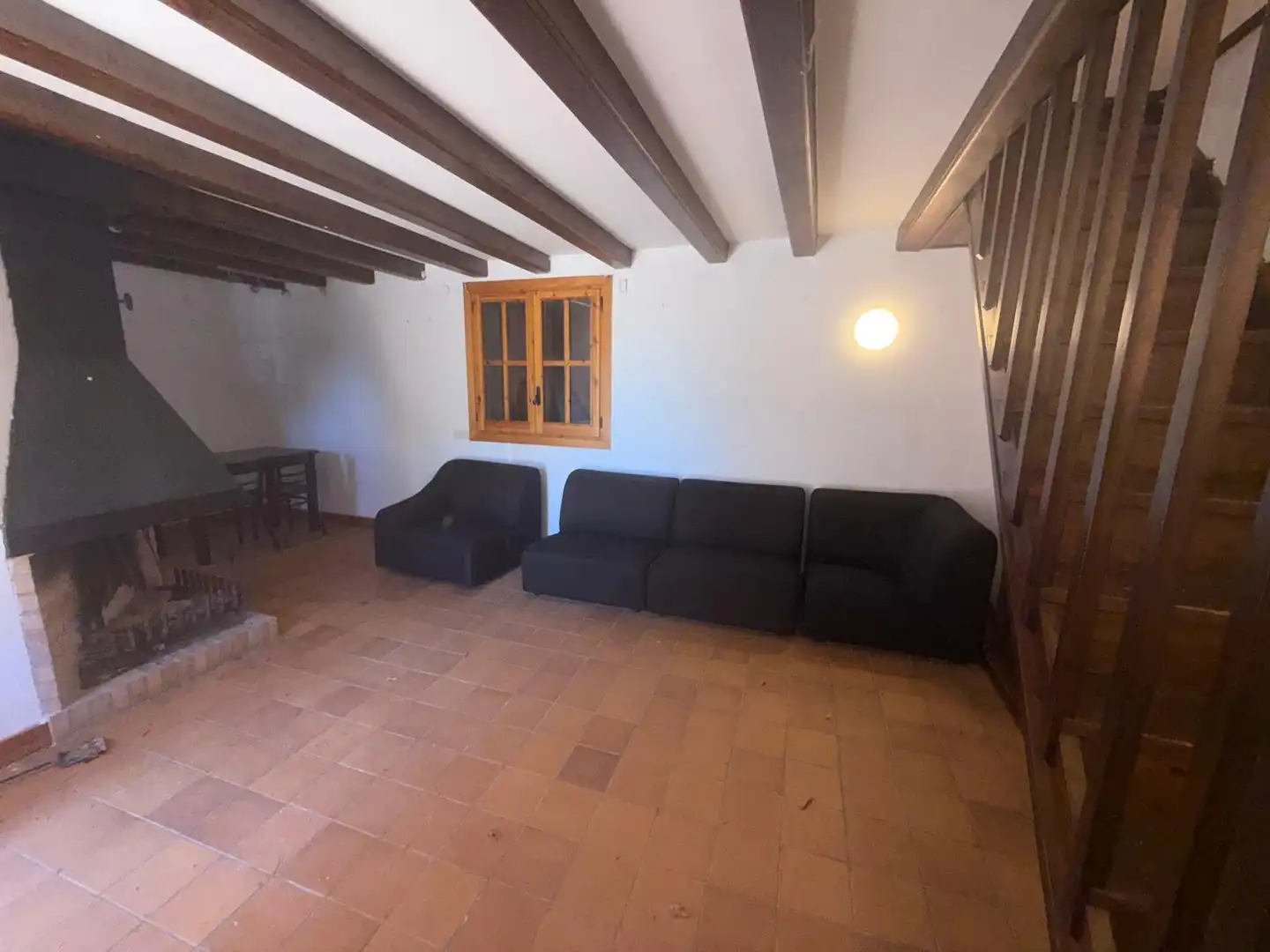 Sala de estar de Casa o chalet en venta en Querol con Jardín privado, Terraza y Piscina