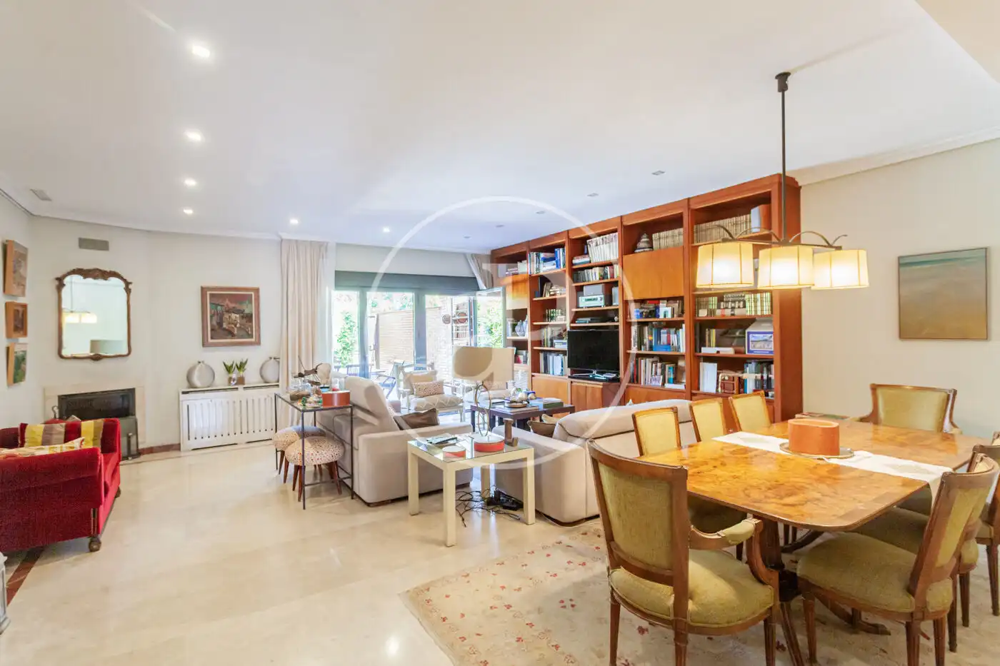 Living room of Detached homes for sale in Madrid  with Air Conditioner, Heating and Private garden