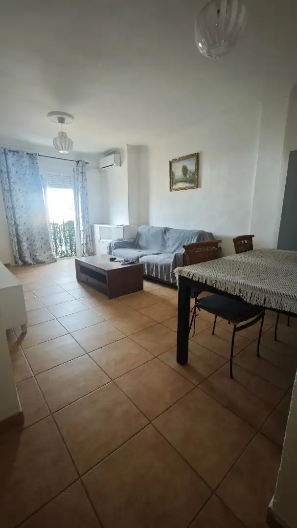 Living room of Flat for sale in Roquetas de Mar  with Furnished and Balcony