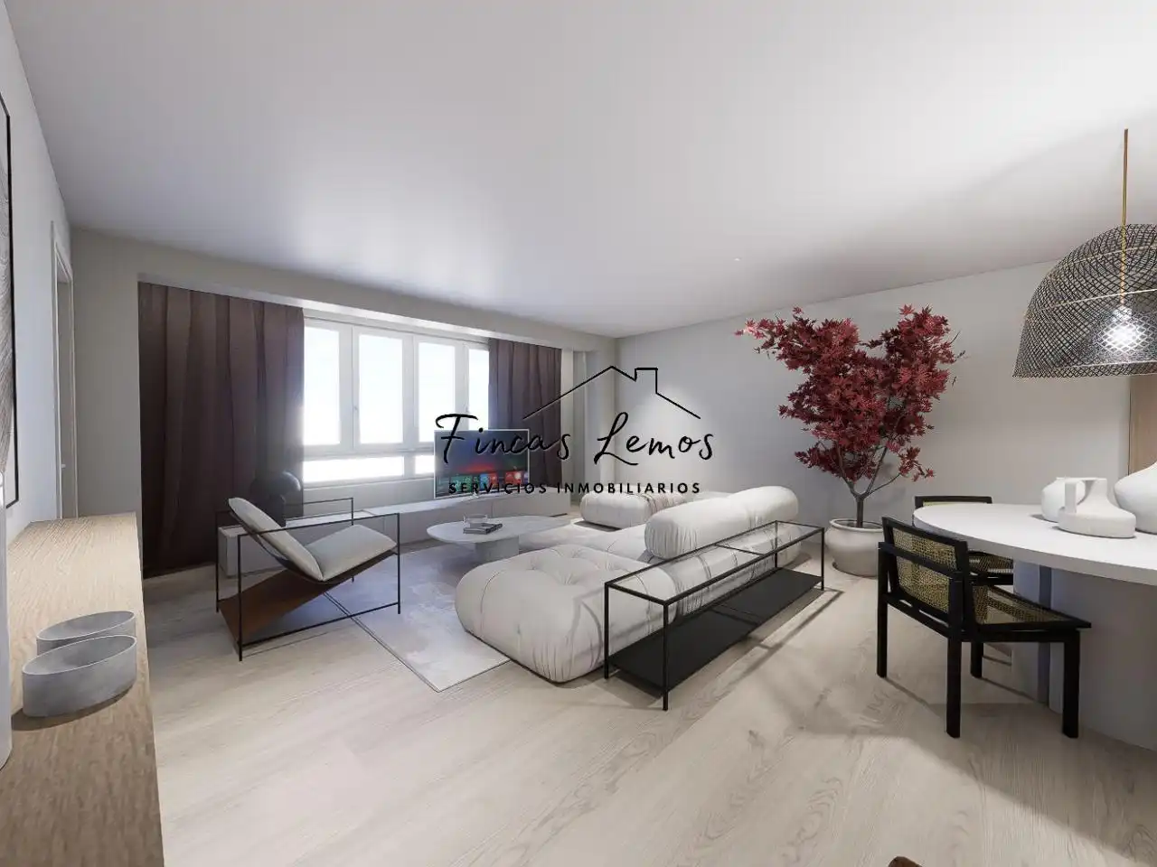Living room of Flat for sale in Carballo  with Heating and Furnished