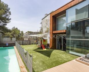 Exterior view of House or chalet for sale in El Papiol  with Air Conditioner, Heating and Private garden