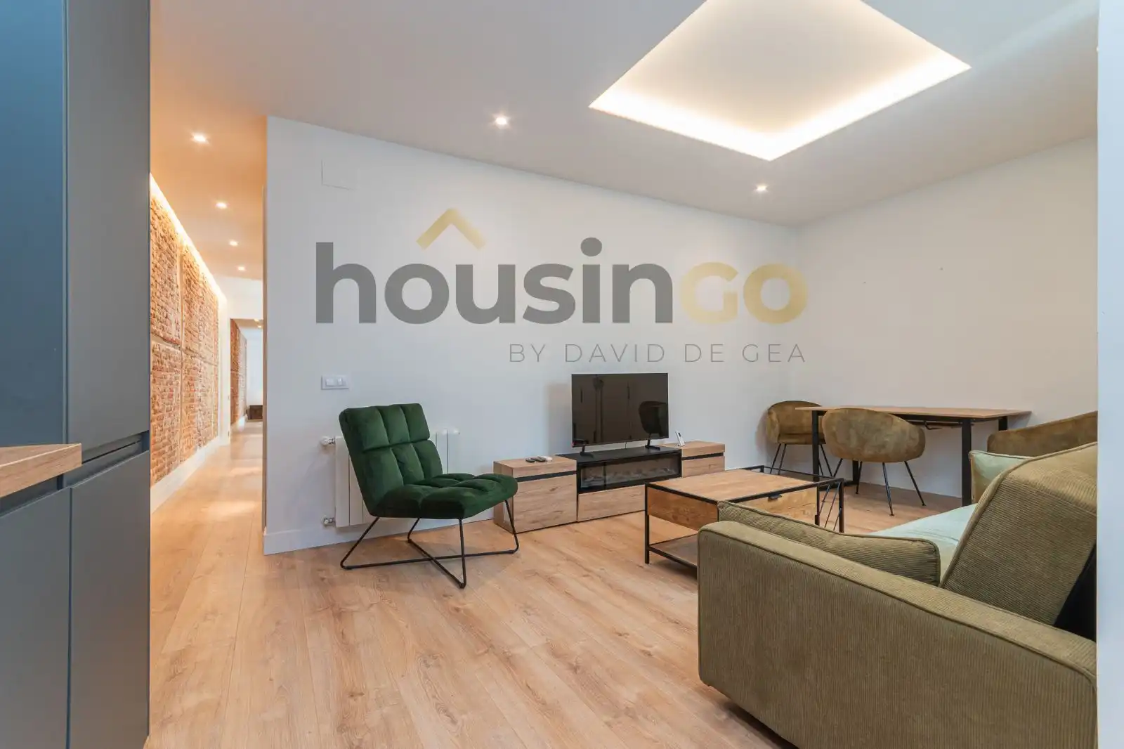Living room of Flat for rent in Madrid  with Air Conditioner, Heating and Terrace