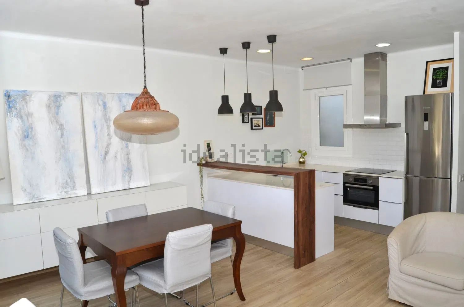 Kitchen of Flat to rent in  Barcelona Capital  with Furnished