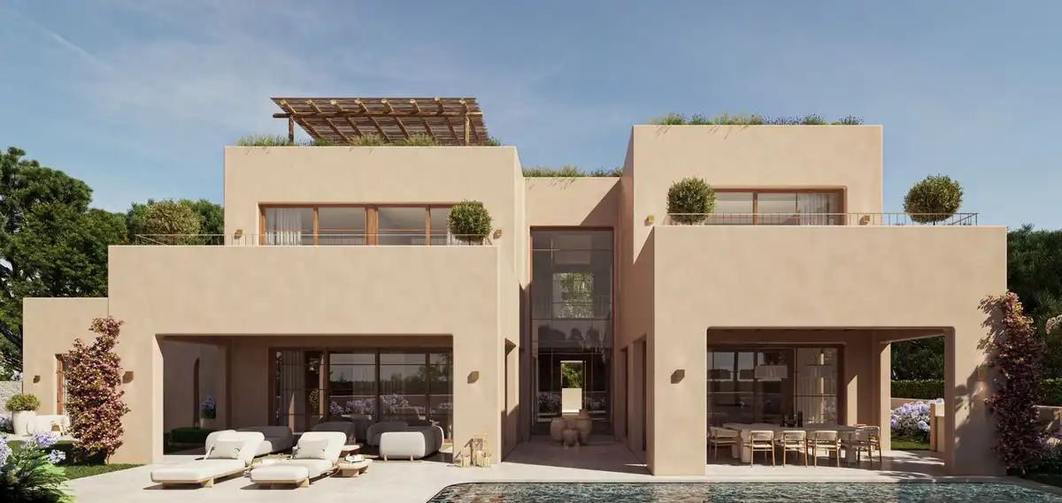 Exterior view of Houses for sale in Marbella  with Air Conditioner, Terrace and Storage room