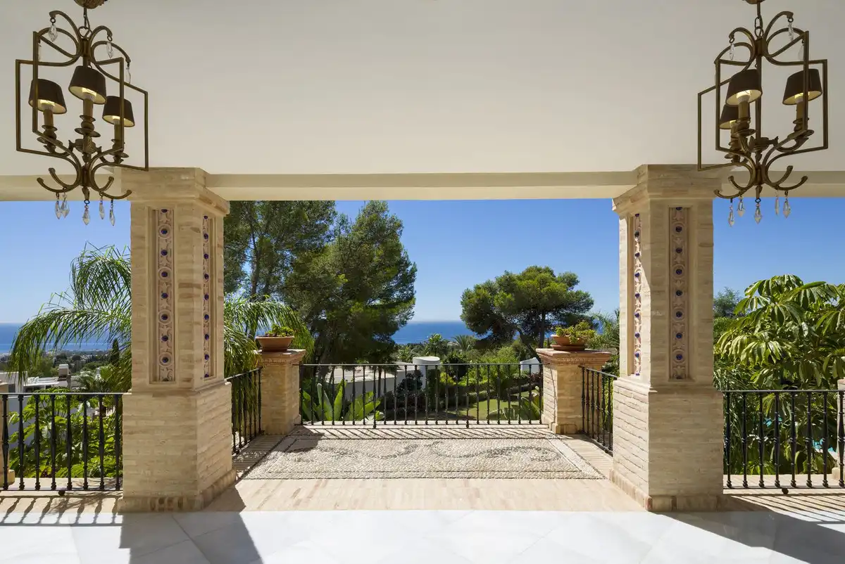Terraza de Casa o chalet en venta en Marbella con Aire acondicionado, Jardín privado y Terraza
