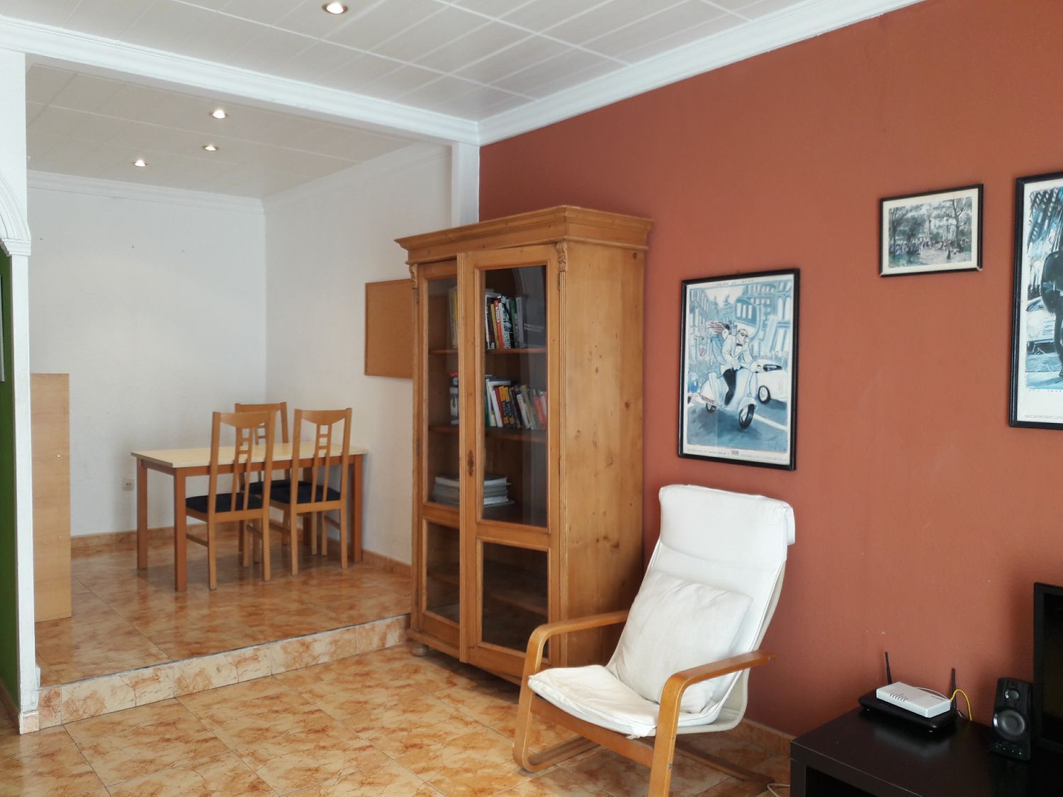 Sala de estar de Piso de alquiler en  Barcelona Capital con Calefacción y Amueblado