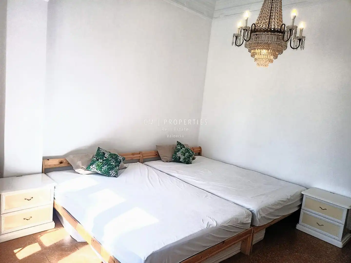 Bedroom of Flat for rent in Valencia  with Air Conditioner, Heating and Terrace
