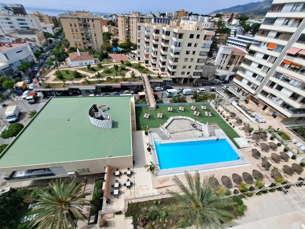 Piscina de Pis de lloguer en Torremolinos amb Aire condicionat i Calefacció