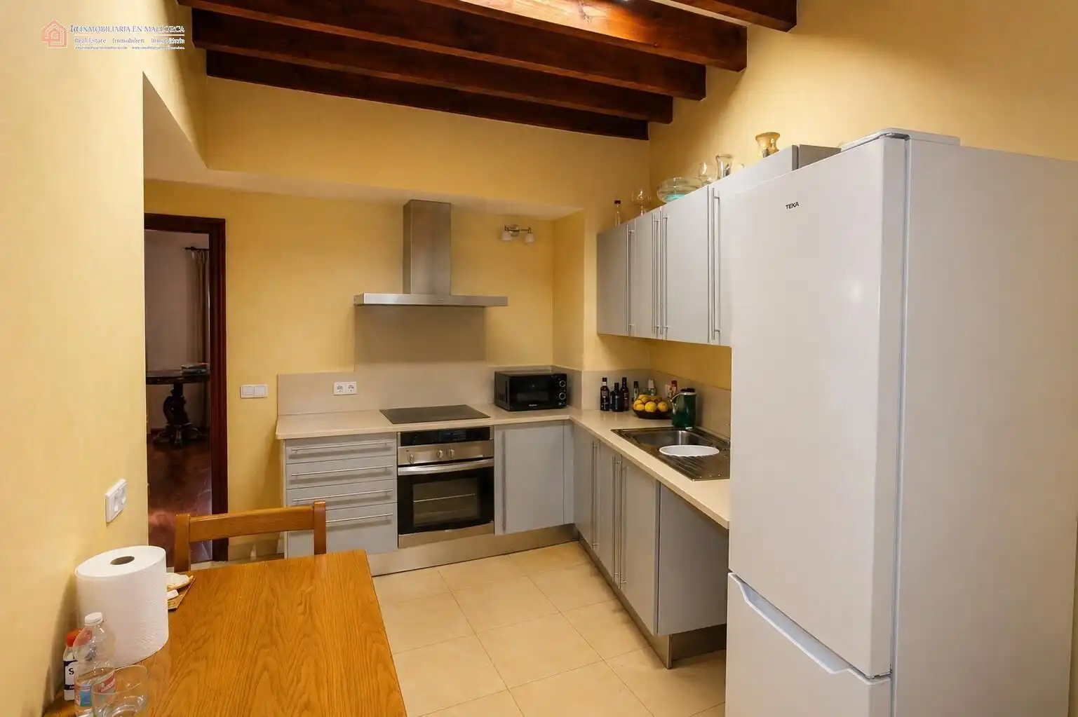 Küche von Wohnung zum Verkauf in  Palma de Mallorca mit Heizung, Parkett und Terrasse