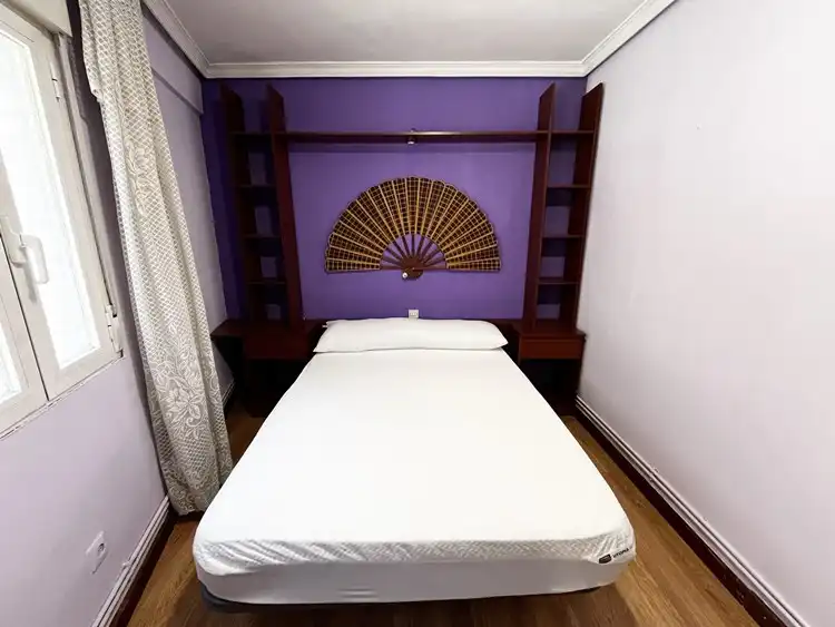 Bedroom of Flat for rent in Madrid  with Air Conditioner, Heating and Parquet flooring