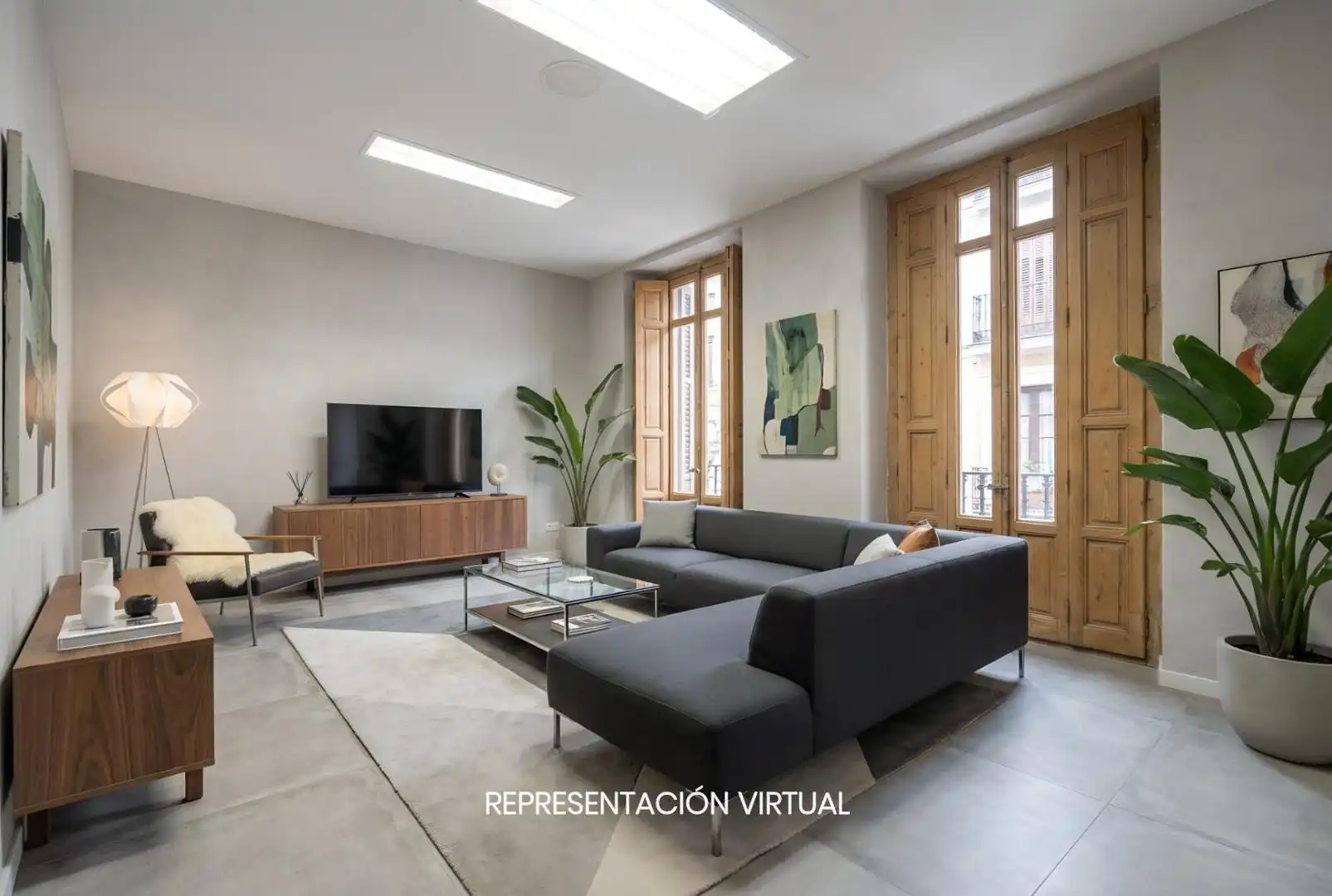 Sala d'estar de Local en venda en  Madrid Capital