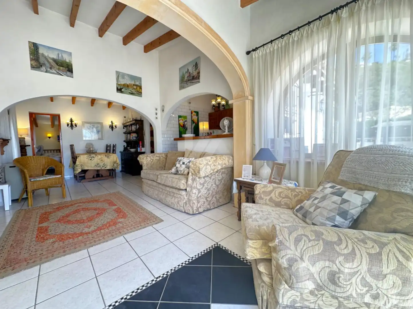 Living room of Houses for sale in Moraira  with Air Conditioner, Heating and Private garden
