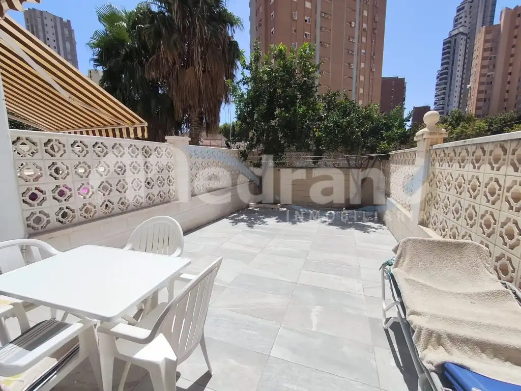 Terrace of Houses for rent in Benidorm  with Air Conditioner, Swimming Pool and Furnished