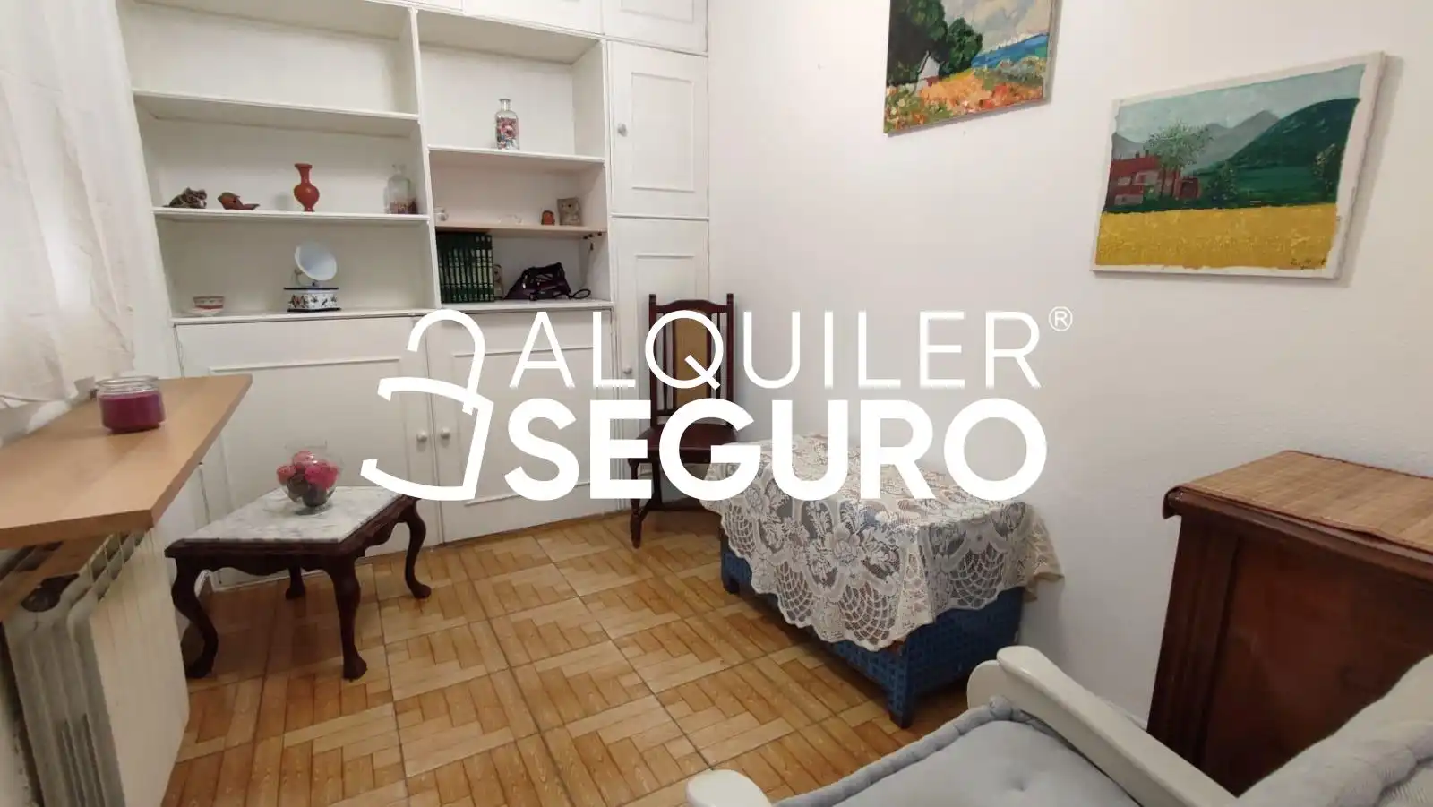 Schlafzimmer von Wohnung zur Miete in Alcobendas mit Heizung und Möbliert