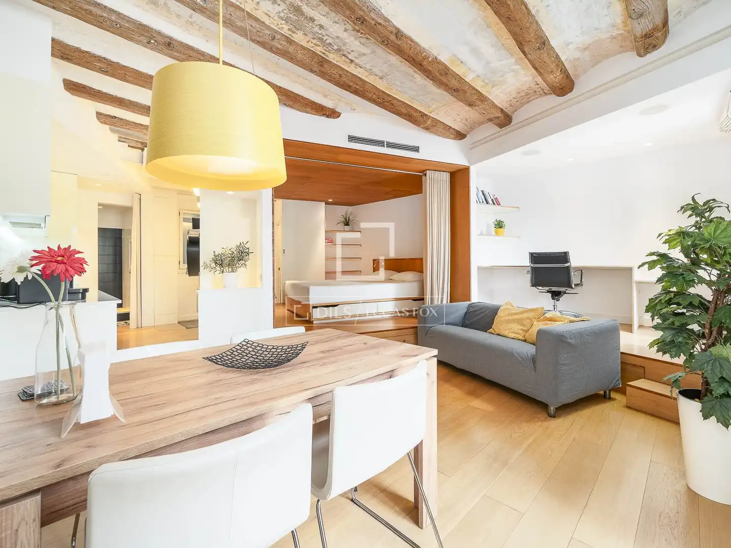 Sala de estar de Piso en venta en Barcelona con Aire acondicionado, Parquet y Amueblado