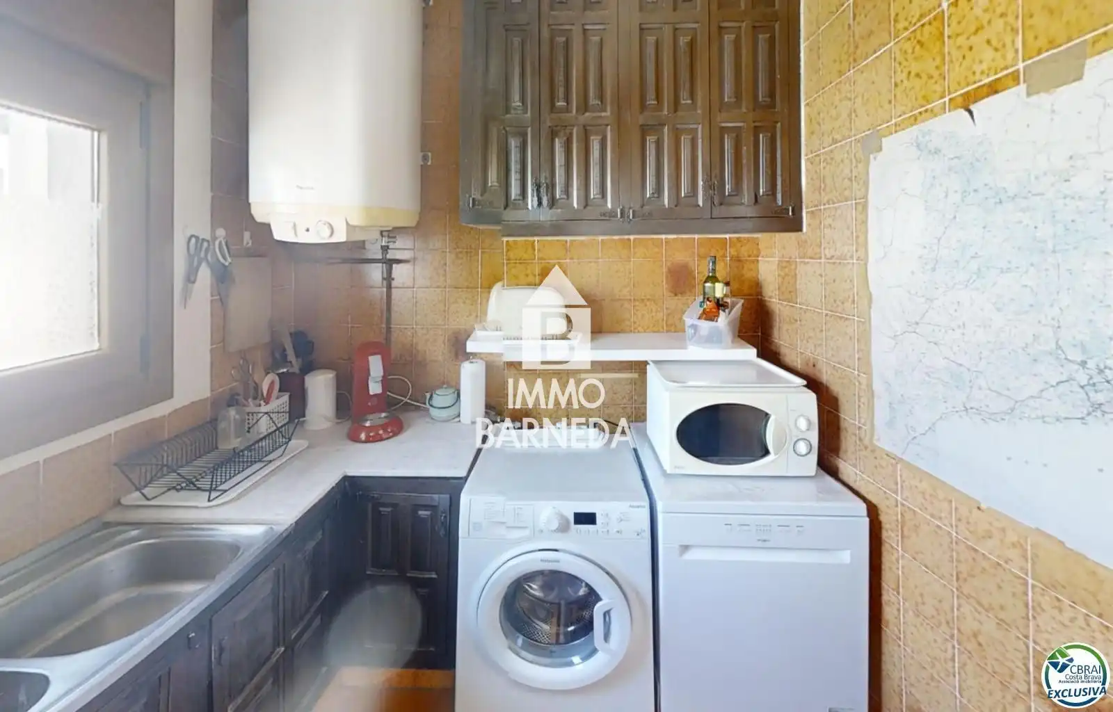 Kitchen of Flat for sale in Empuriabrava  with Terrace, Swimming Pool and Furnished