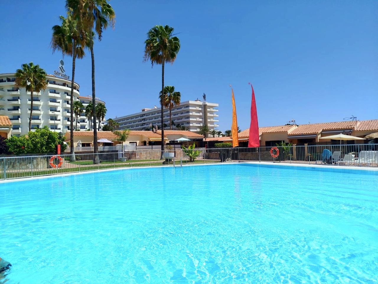 Swimming pool of House or chalet to rent in San Bartolomé de Tirajana  with Air Conditioner, Terrace and Swimming Pool