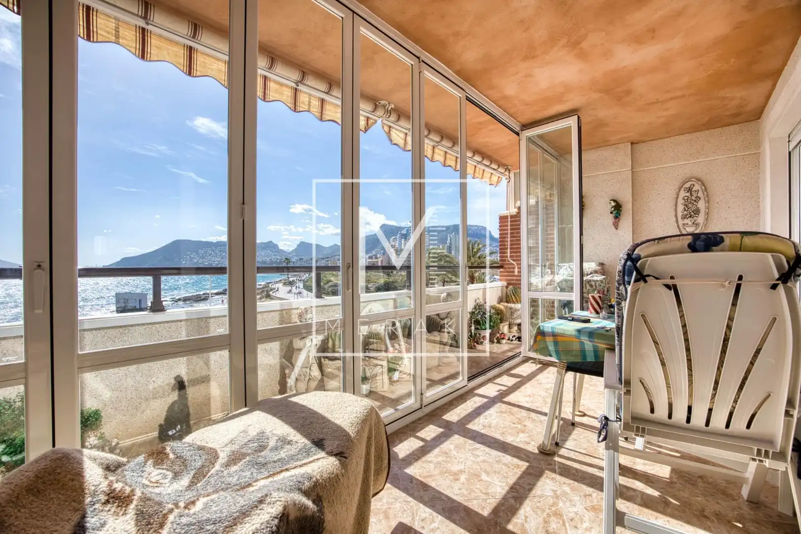 Terraza de Apartamento en venta en Calpe / Calp con Aire acondicionado, Jardín privado y Terraza