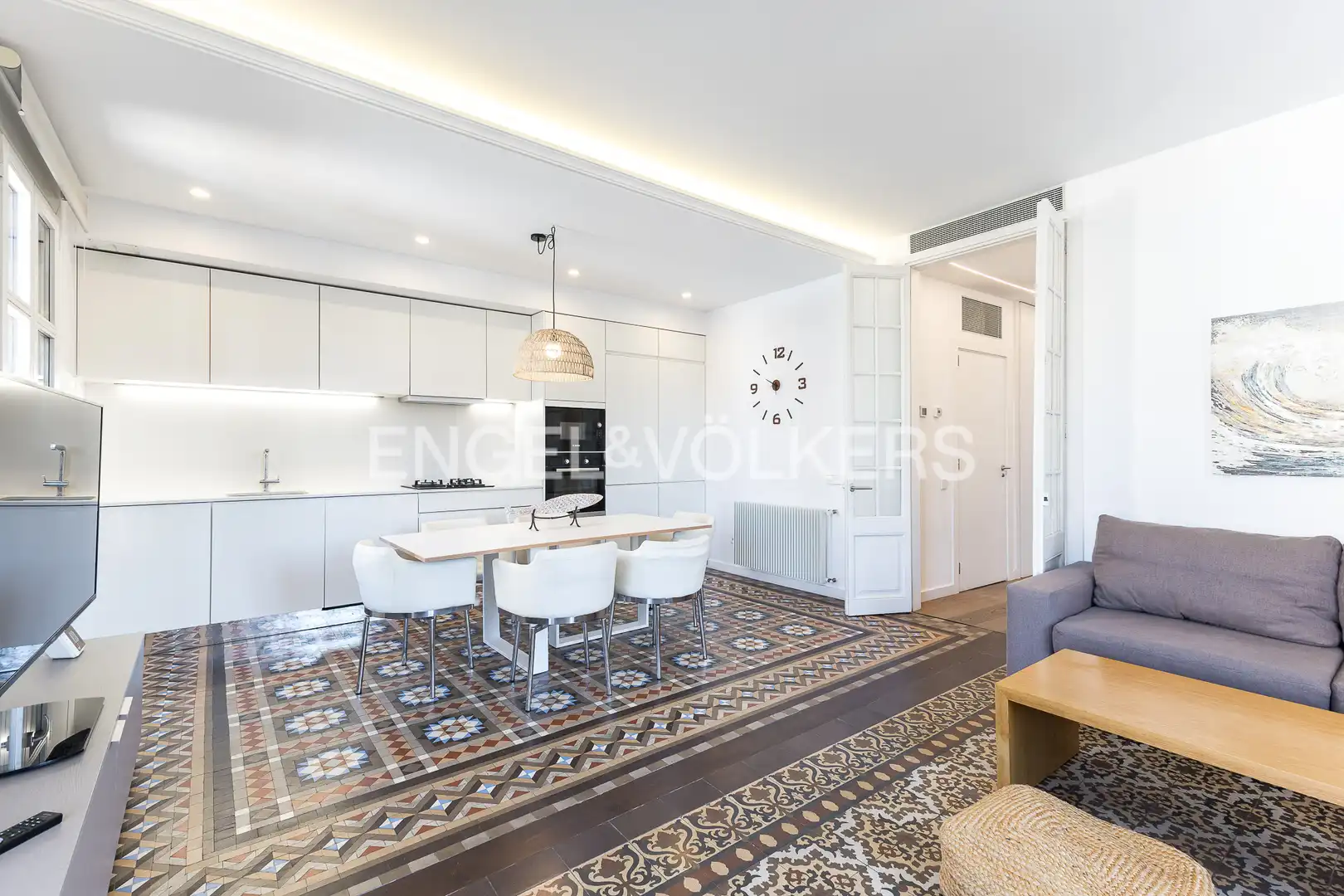 Cuina de Pis de lloguer en Barcelona amb Aire condicionat, Calefacció i Parquet