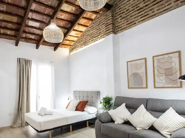 Sala de estar de Piso en venta en  Valencia Capital con Aire acondicionado, Terraza y Balcón