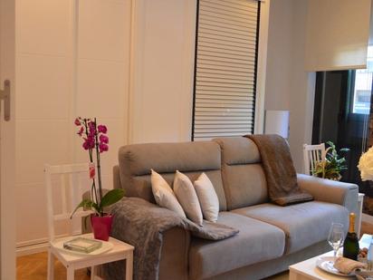 Living room of Flat for sale in  Madrid Capital  with Air Conditioner and Balcony