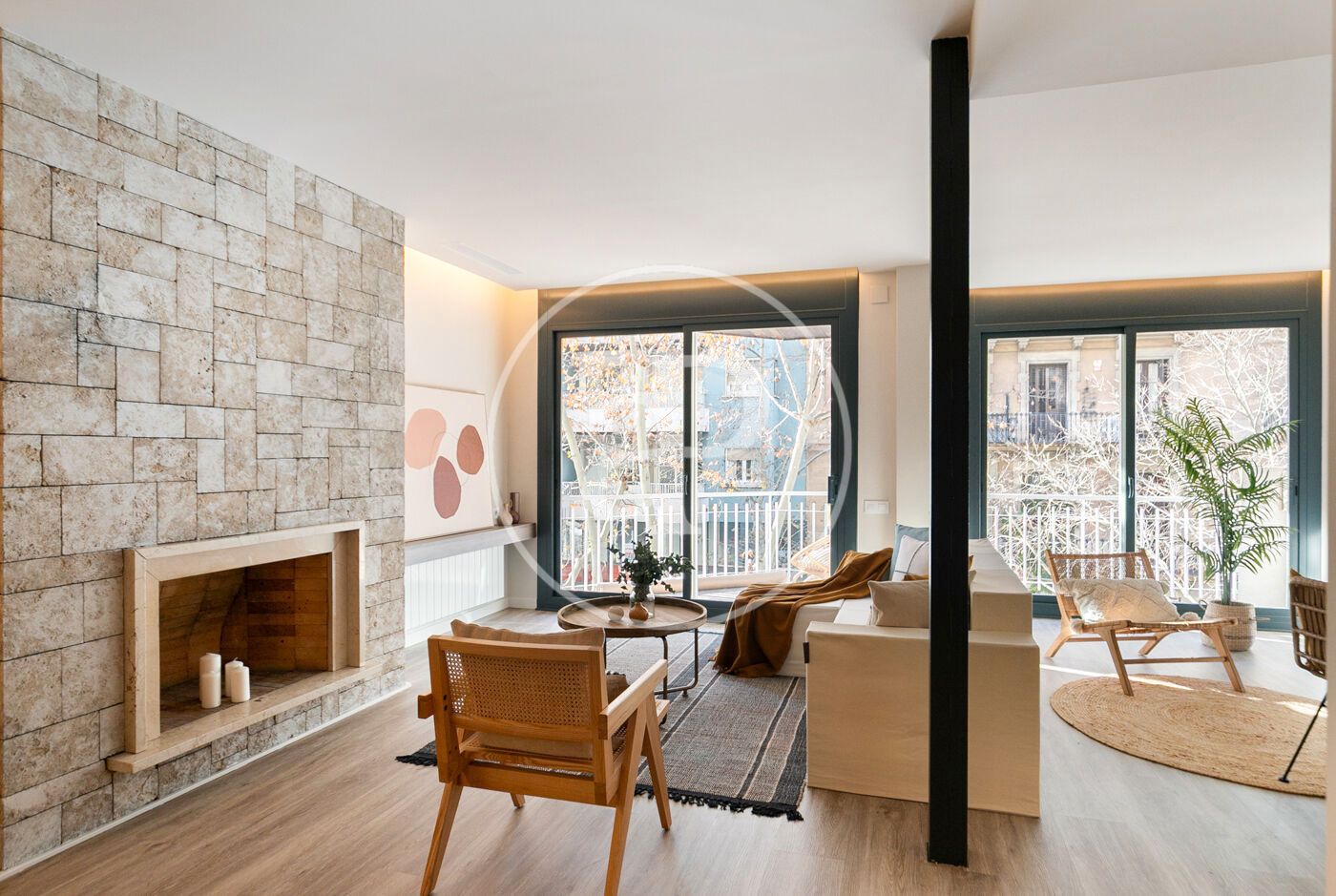 Living room of Flat for sale in  Barcelona Capital  with Air Conditioner, Heating and Terrace