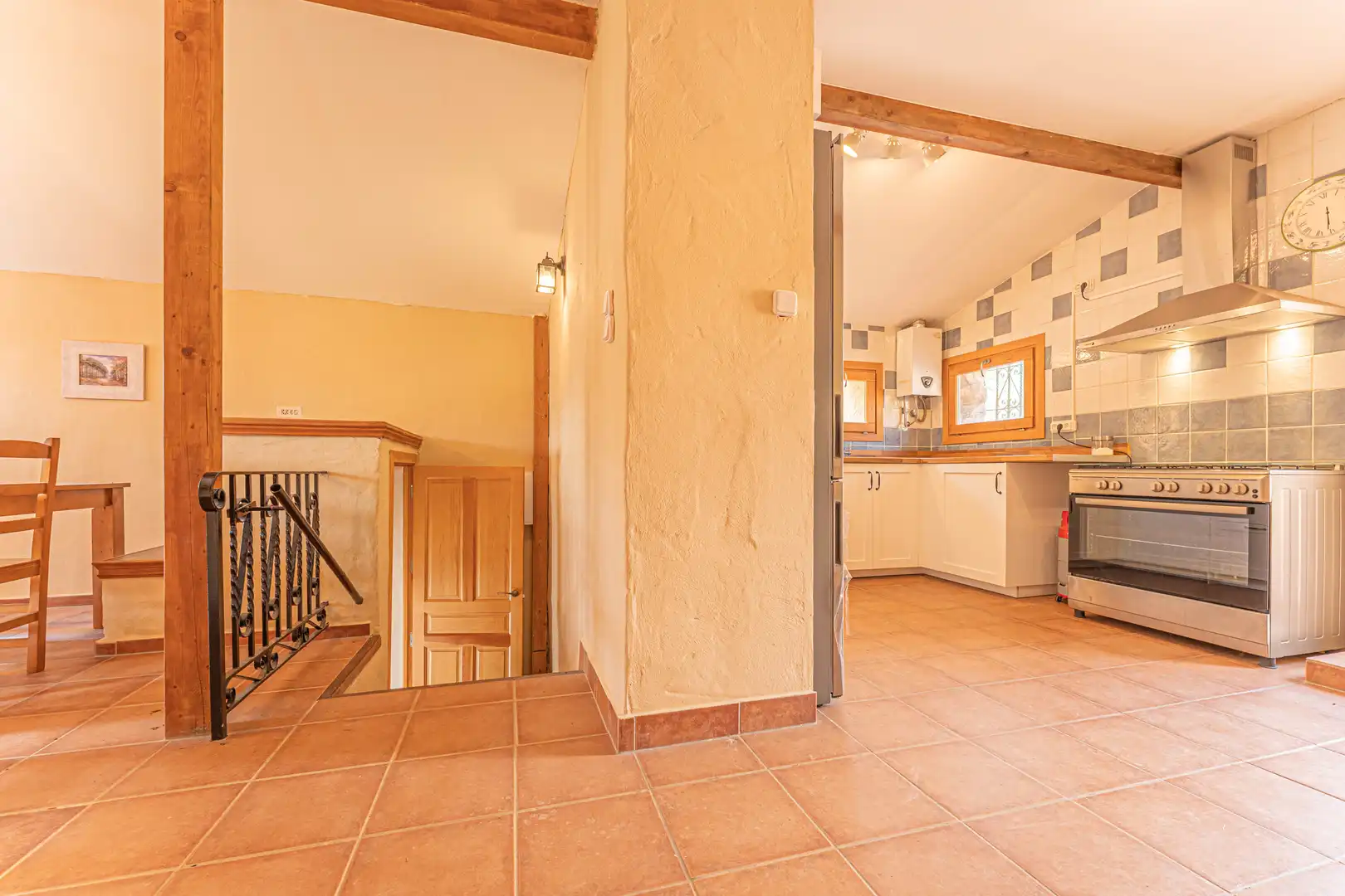 Cocina de Finca rústica en venta en Lladó con Jardín privado, Terraza y Piscina