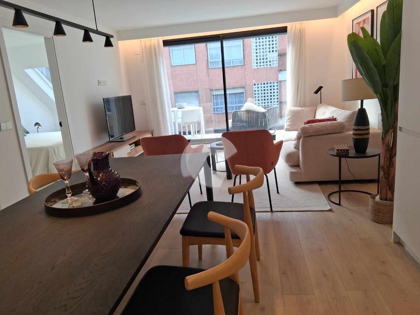 Sala d'estar de Àtic de lloguer en Vigo 