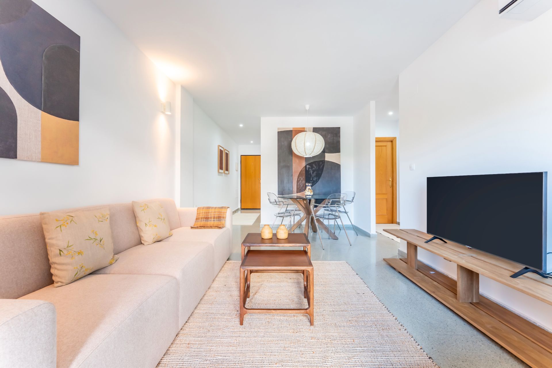 Sala d'estar de Pis de lloguer en San Vicente del Raspeig / Sant Vicent del Raspeig amb Aire condicionat, Calefacció i Moblat