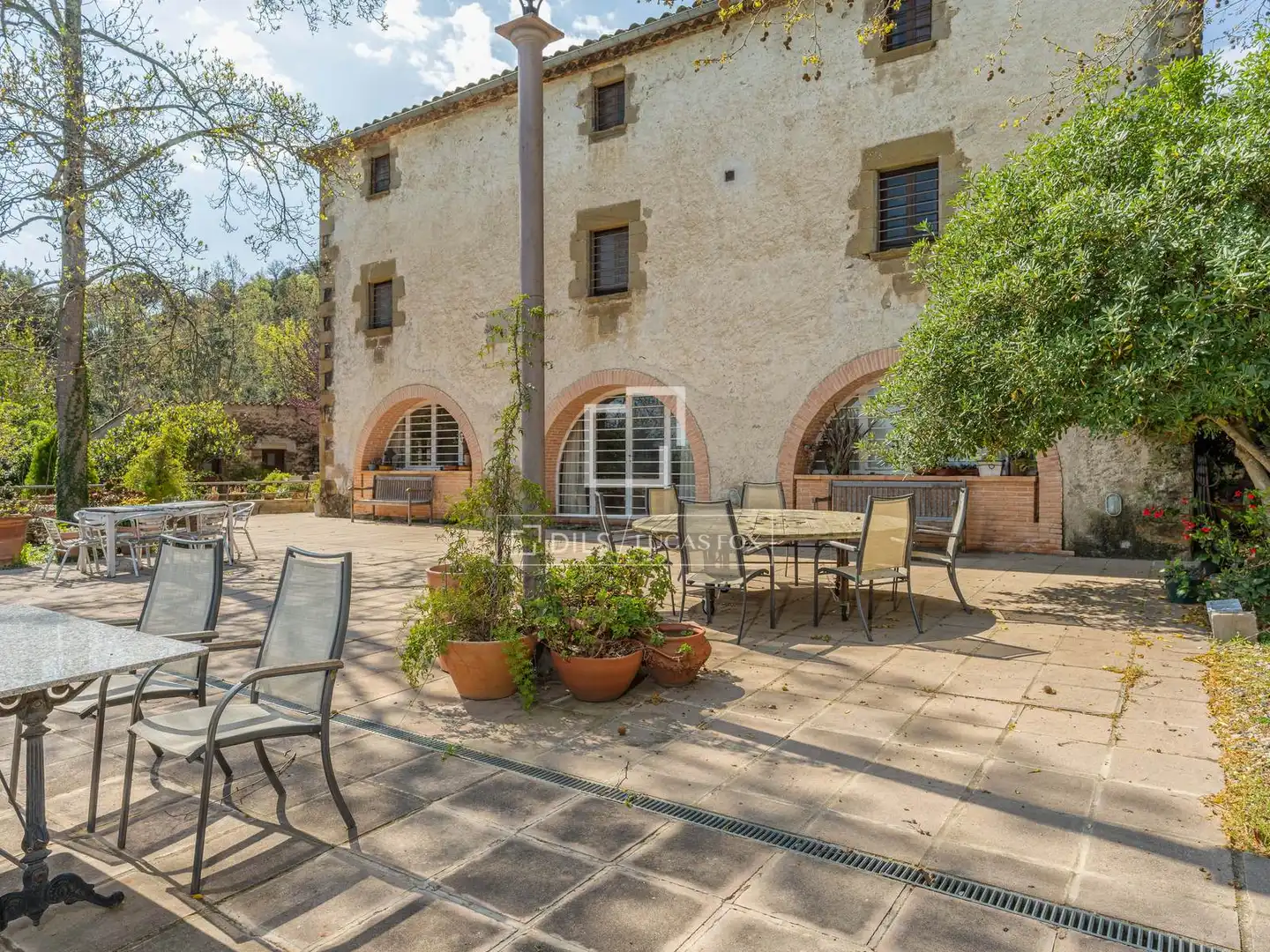 Terrace of Country homes for sale in Anglès  with Air Conditioner, Private garden and Terrace