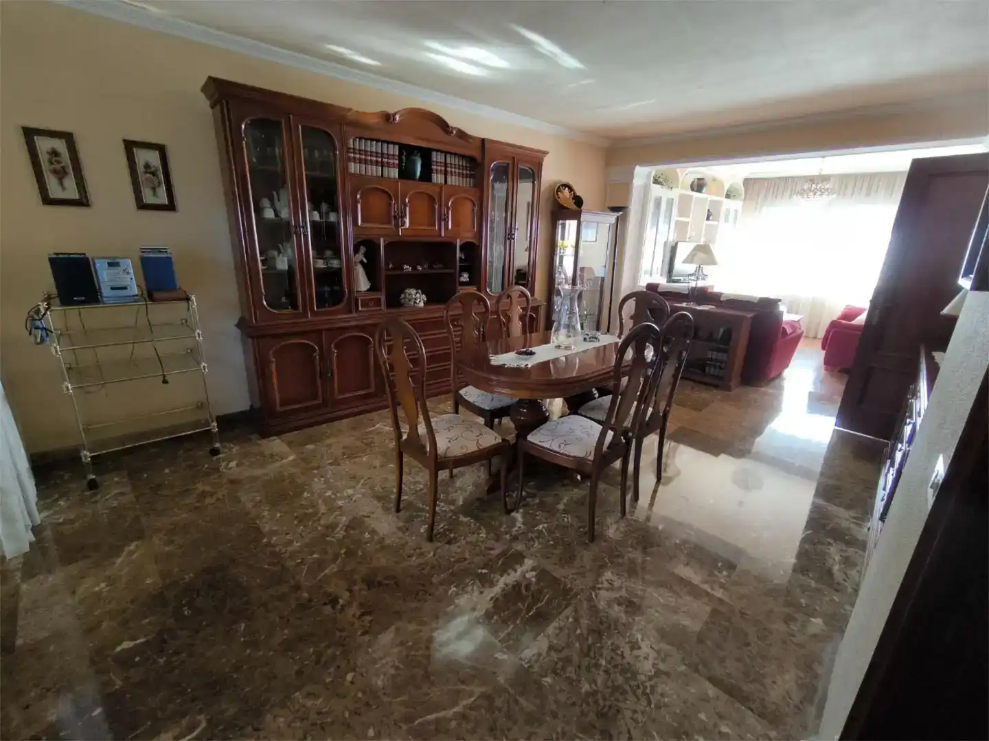 Comedor de Casa adosada en venta en Vigo  con Parquet, Trastero y Amueblado