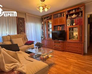 Living room of Flat for sale in  Madrid Capital  with Air Conditioner, Heating and Private garden
