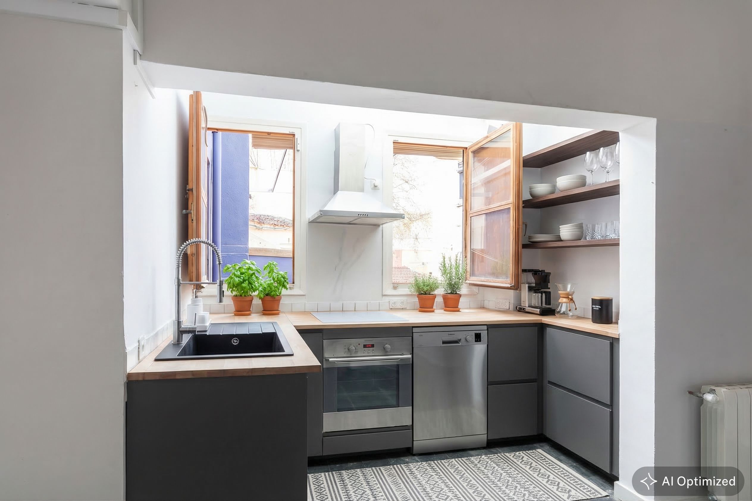 Küche von Haus oder Chalet zum Verkauf in  Madrid Capital mit Klimaanlage, Heizung und Terrasse