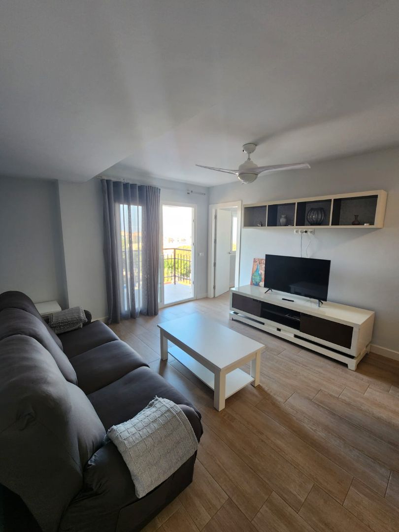 Sala de estar de Piso de alquiler en Torremolinos con Aire acondicionado, Terraza y Amueblado